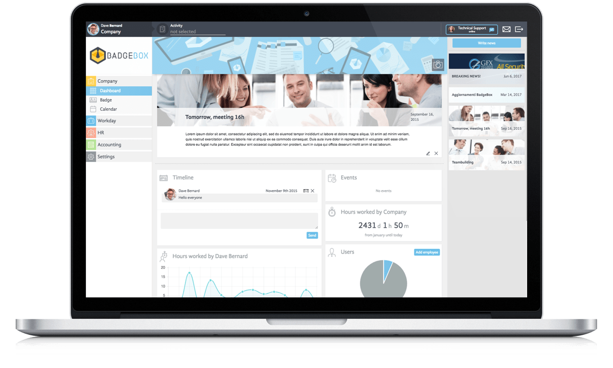 BadgeBox | Functionalities