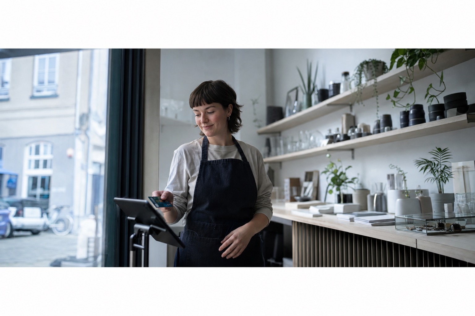 In negozio si passa il badge sul tablet all’ingresso
